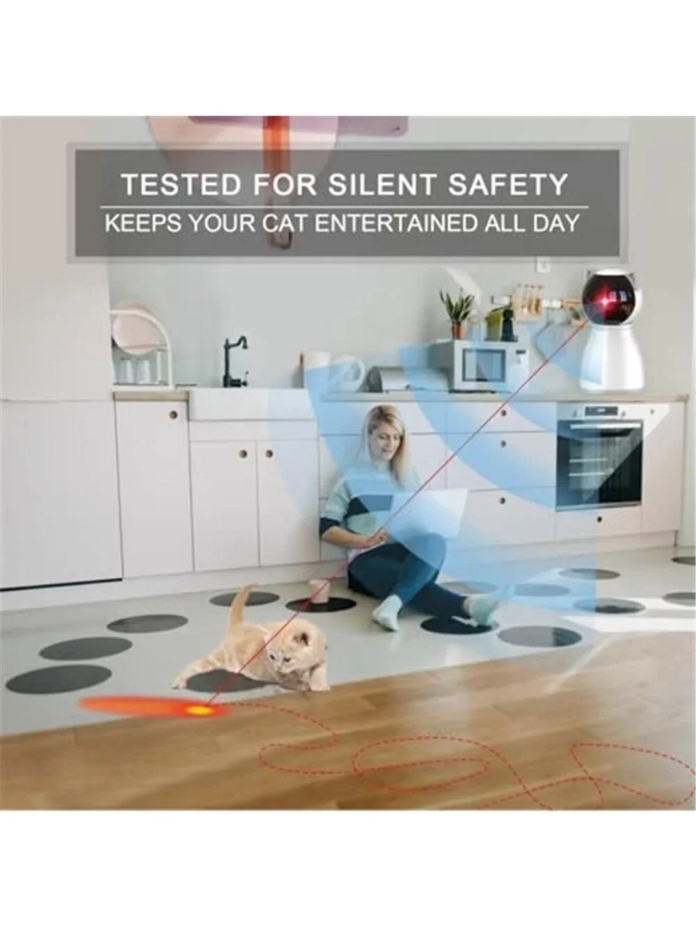 Cat Toys Laser for Indoor Cats,The 4th Generation Real Random